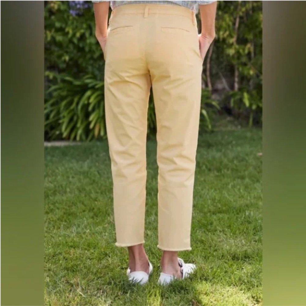 Frank & Eileen Wicklow Italian Performance Twill Chino Pants Yellow 8 - Picture 2 of 9